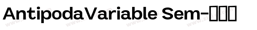 AntipodaVariable Sem字体转换